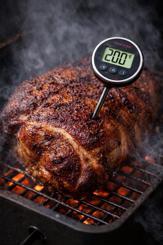 Pork shoulder internal temperature