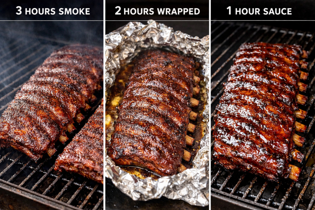 3-2-1 ribs method