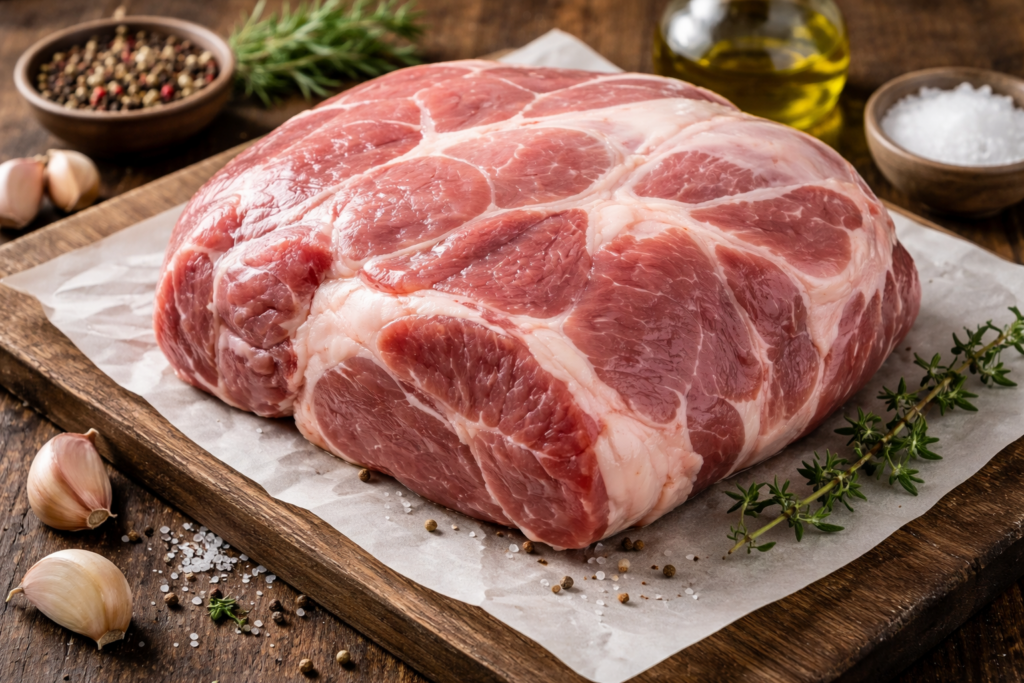 Pork shoulder stall