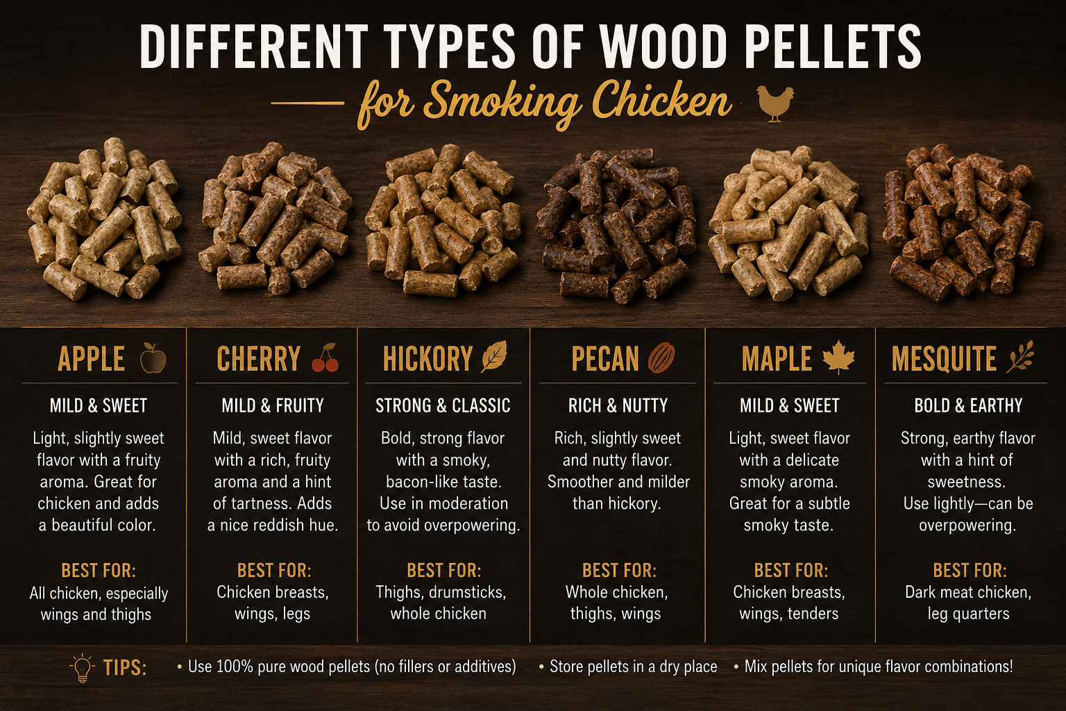 Best Wood Pellets for Smoking Chicken (Top Flavors + Best Brands)